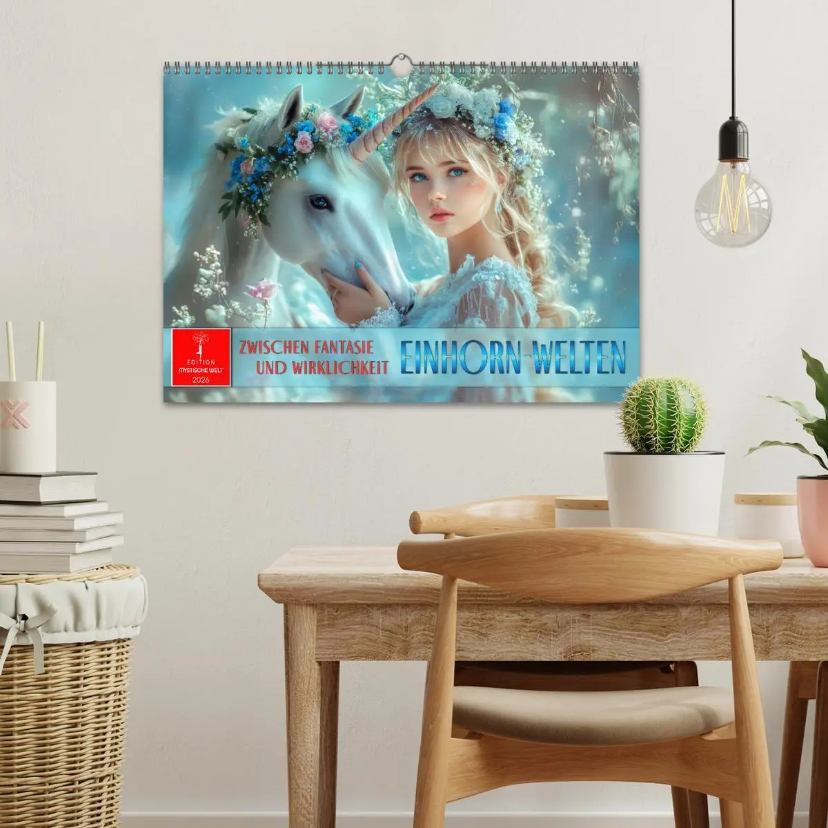 Bild: 9783457261101 | Einhorn-Welten - zwischen Fantasie und Wirklichkeit (Wandkalender...