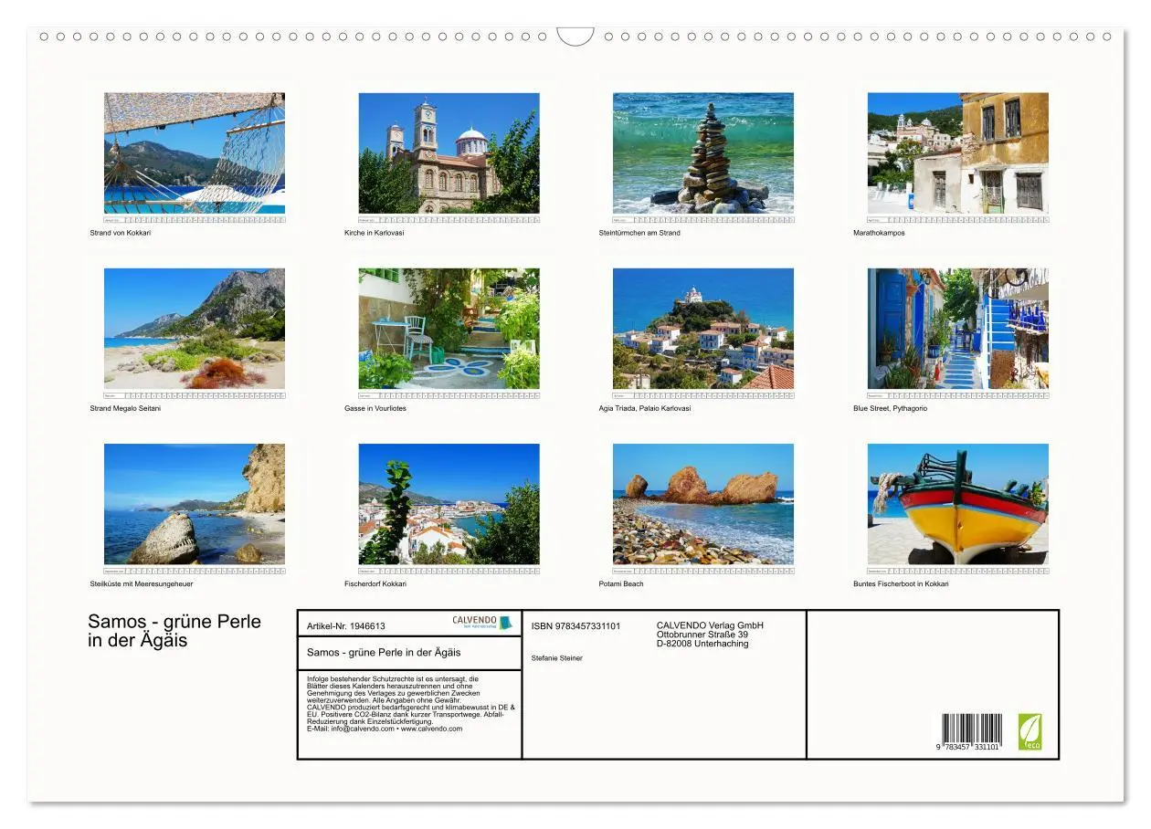 Bild: 9783457331101 | Samos - grüne Perle in der Ägäis (Wandkalender 2026 DIN A2 quer),...