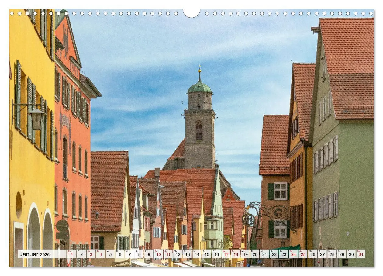 Bild: 9783457641101 | Ein Spaziergang durch Dinkelsbühl (Wandkalender 2026 DIN A3 quer),...