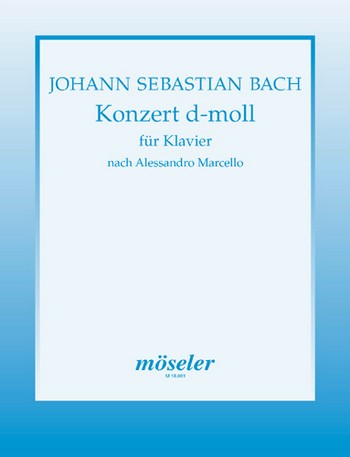 Cover: 9790203701101 | Konzert d-Moll | Für Klavier | Johann Sebastian Bach | Broschüre