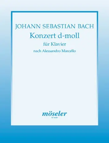 Cover: 9790203701101 | Konzert d-Moll | Für Klavier | Johann Sebastian Bach | Broschüre