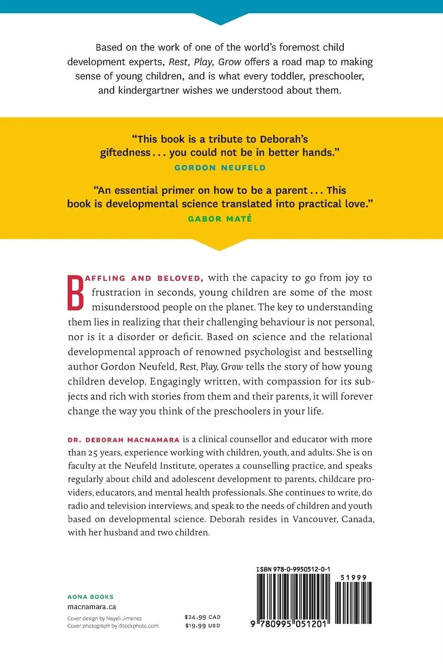 Rückseite: 9780995051201 | Rest, Play, Grow | Deborah MacNamara | Taschenbuch | Englisch | 2016