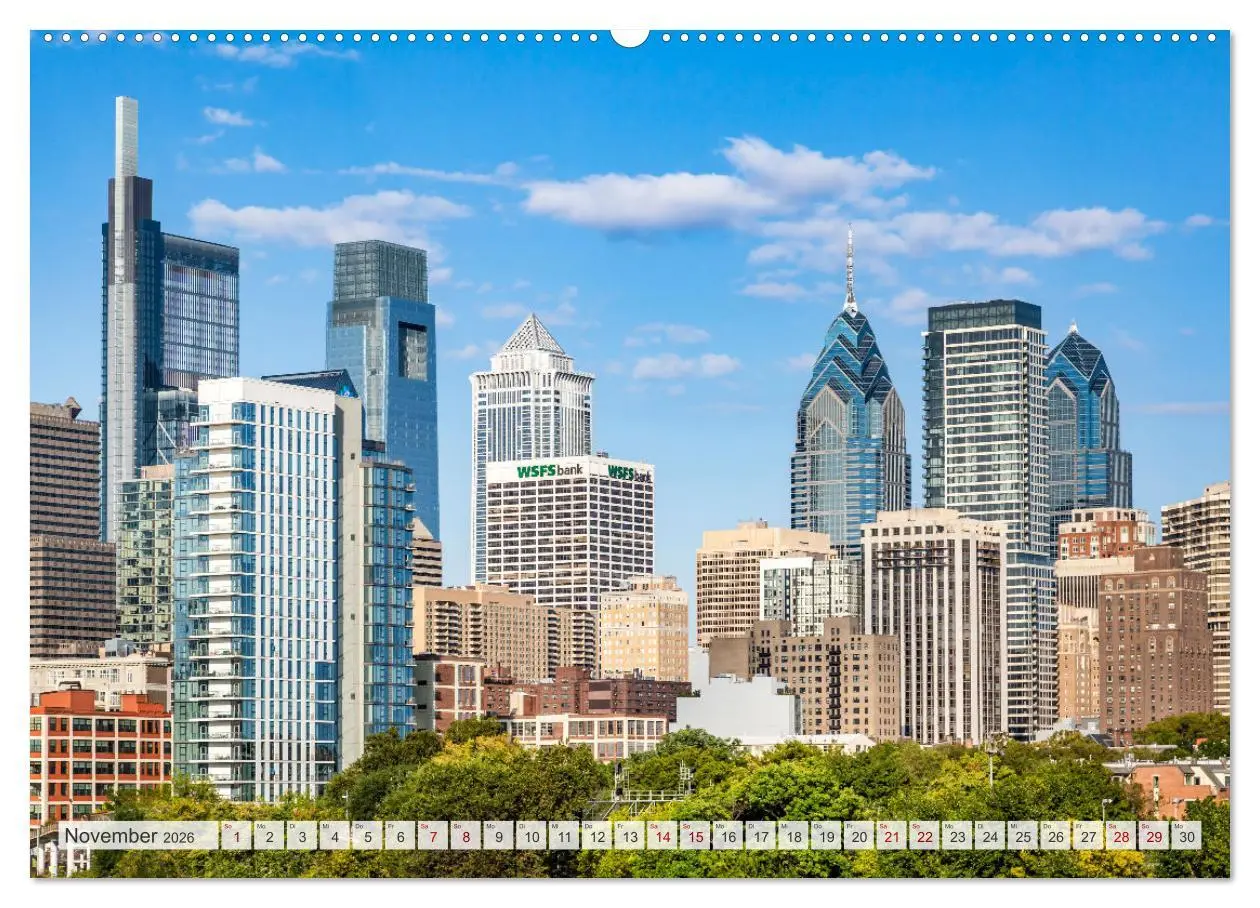Bild: 9783457321201 | PHILADELPHIA Historie und Moderne (Wandkalender 2026 DIN A2 quer),...