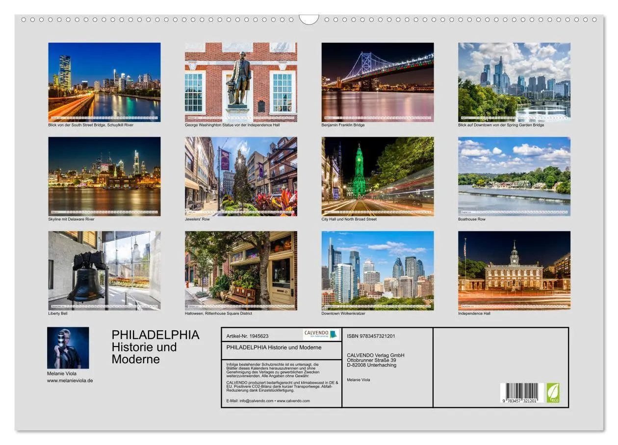 Bild: 9783457321201 | PHILADELPHIA Historie und Moderne (Wandkalender 2026 DIN A2 quer),...