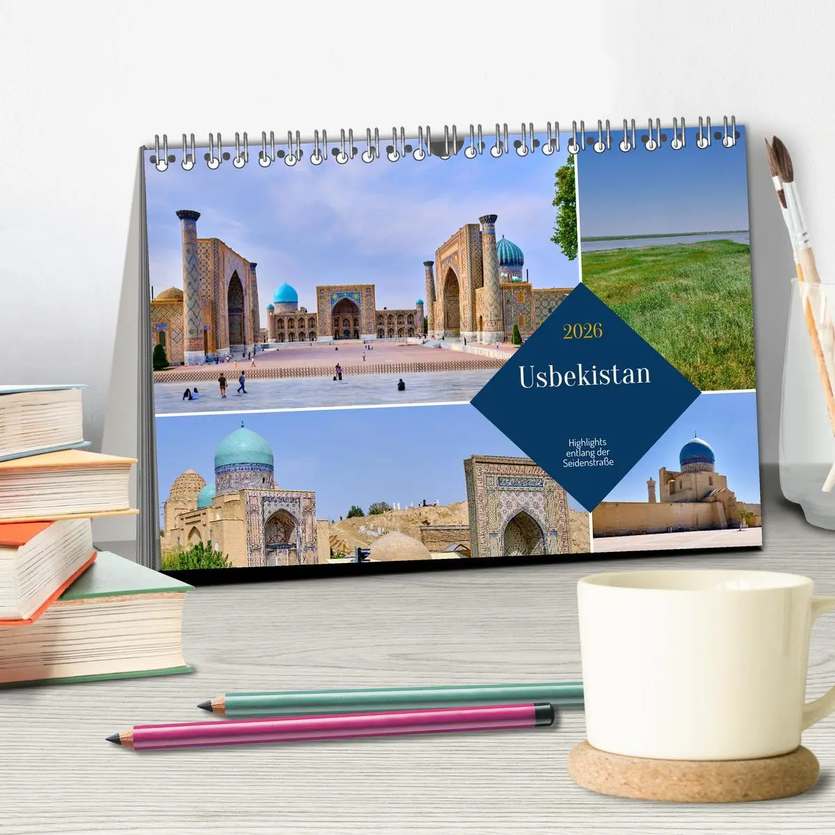 Bild: 9783457491201 | Zentralasien - Entlang der alten Seidenstraße (Tischkalender 2026...