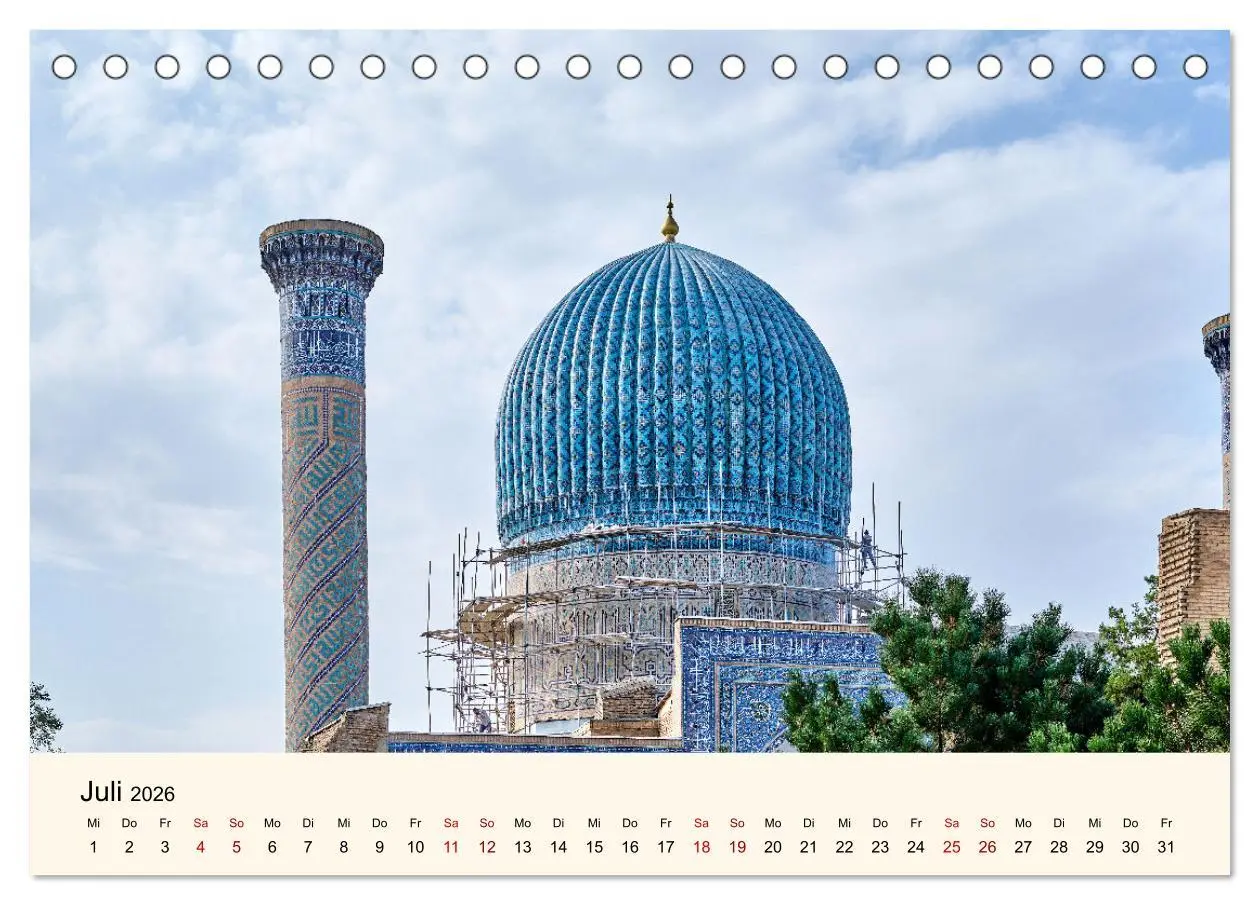 Bild: 9783457491201 | Zentralasien - Entlang der alten Seidenstraße (Tischkalender 2026...