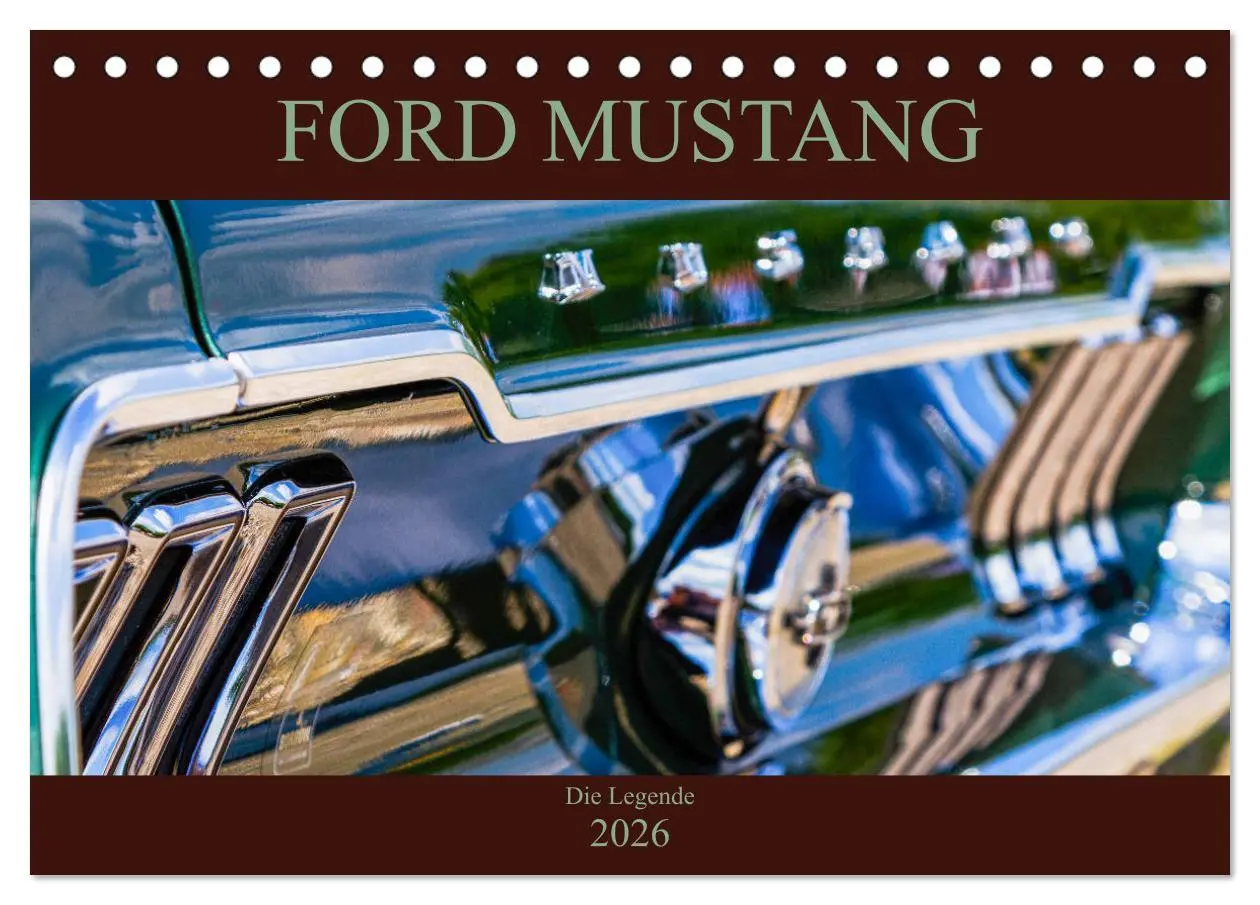 Cover: 9783457941201 | Ford Mustang - Die Legende (Tischkalender 2026 DIN A5 quer),...