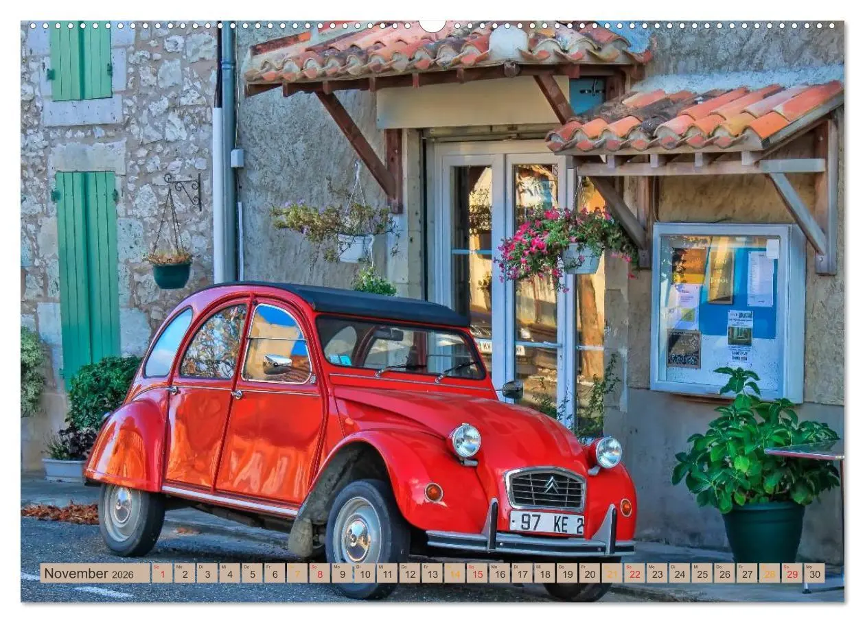 Bild: 9783516031201 | Citroën 2CV - die Ente (Wandkalender 2026 DIN A2 quer), CALVENDO...