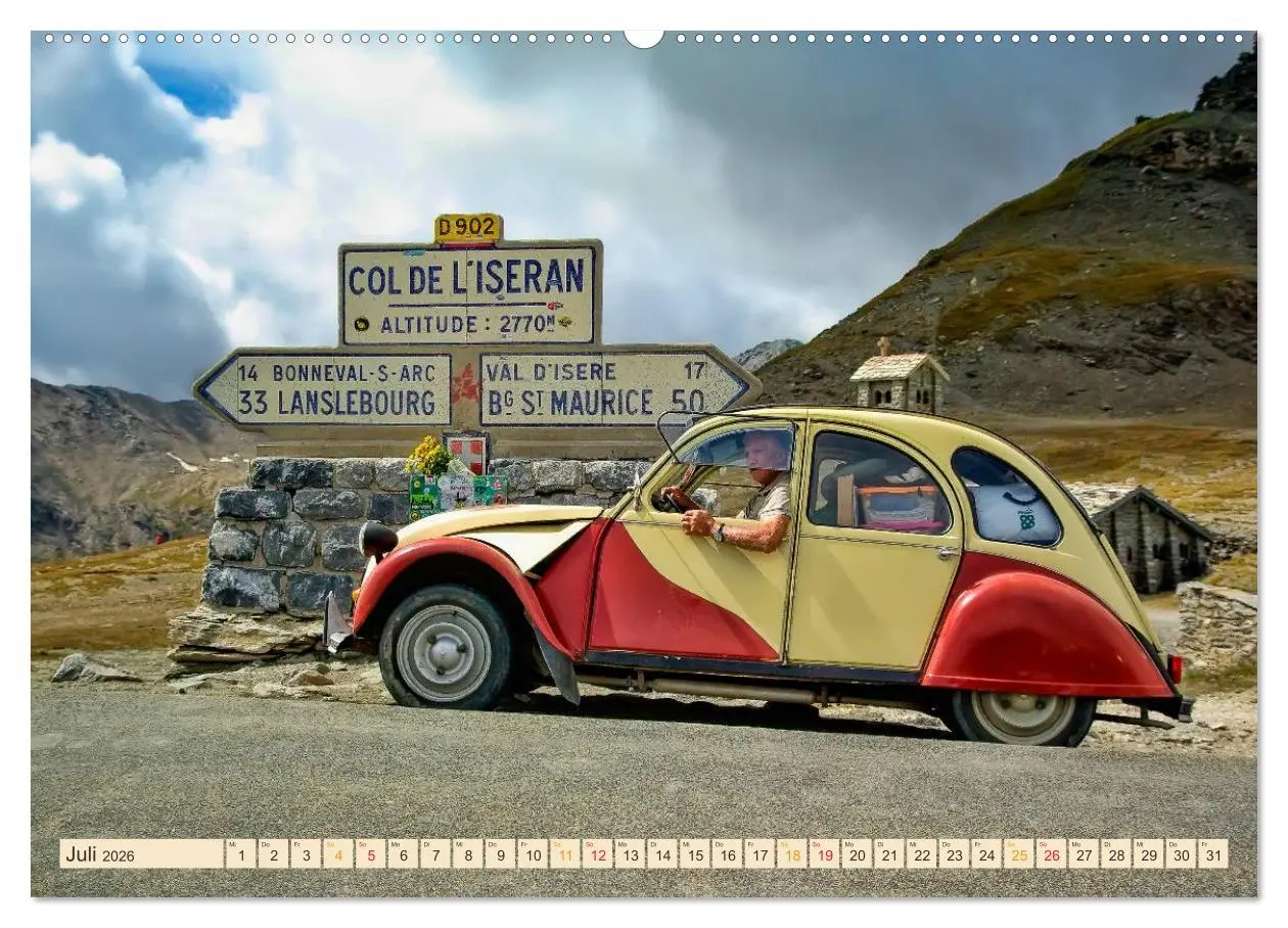 Bild: 9783516031201 | Citroën 2CV - die Ente (Wandkalender 2026 DIN A2 quer), CALVENDO...
