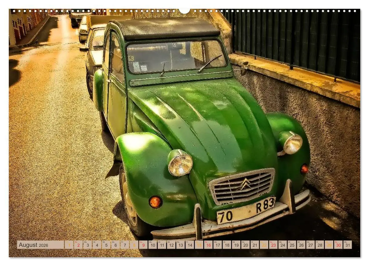 Bild: 9783516031201 | Citroën 2CV - die Ente (Wandkalender 2026 DIN A2 quer), CALVENDO...
