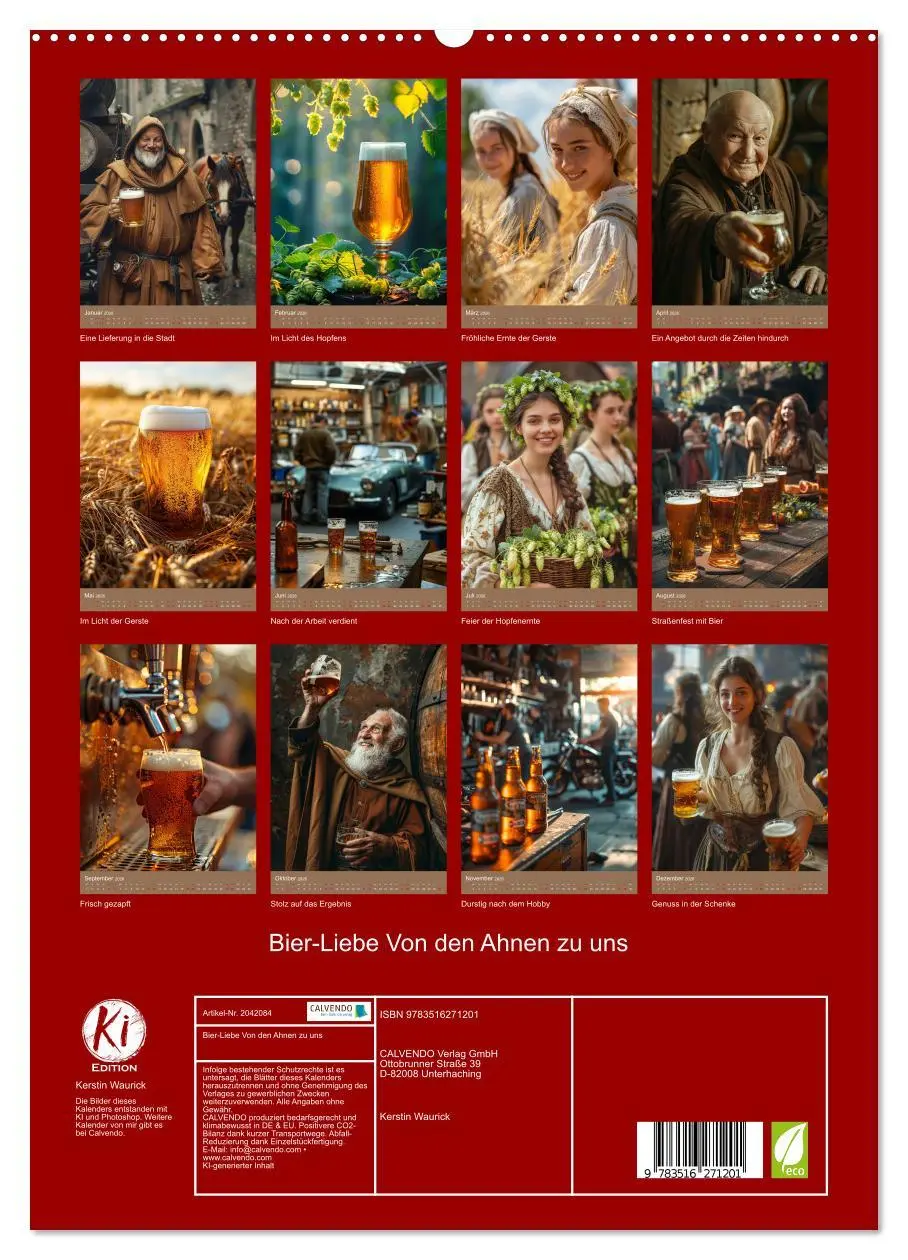 Bild: 9783516271201 | Bier-Liebe Von den Ahnen zu uns (hochwertiger Premium Wandkalender...