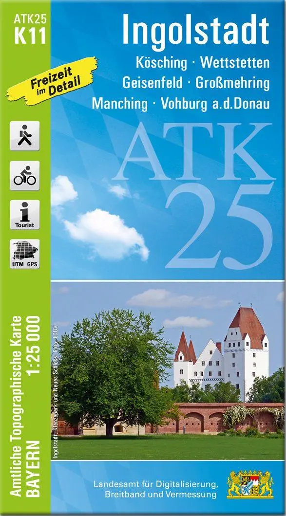 Cover: 9783987761201 | ATK25-K11 Ingolstadt (Amtliche Topographische Karte 1:25000) | Deutsch