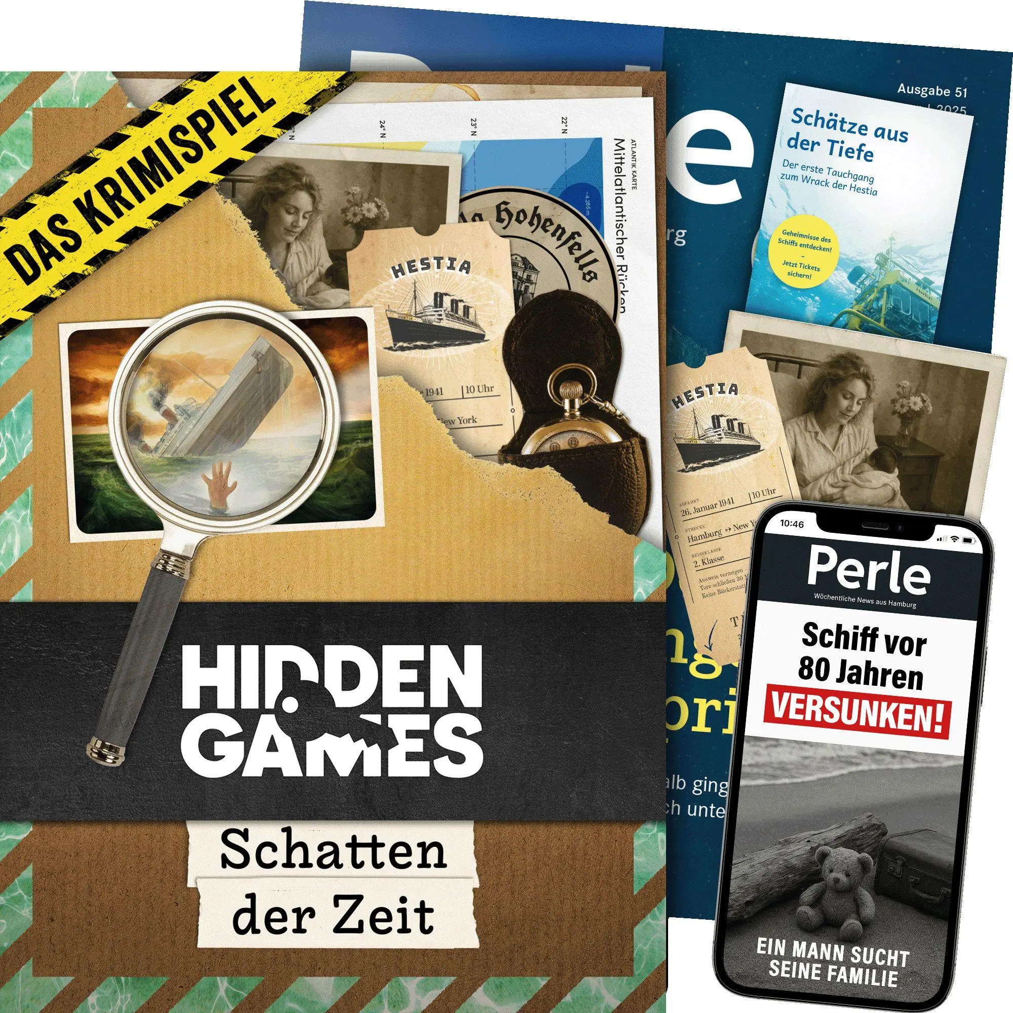 Bild: 4260686491301 | Hidden Games Tatort: Schatten der Zeit | Spiel | HID00020 | Deutsch