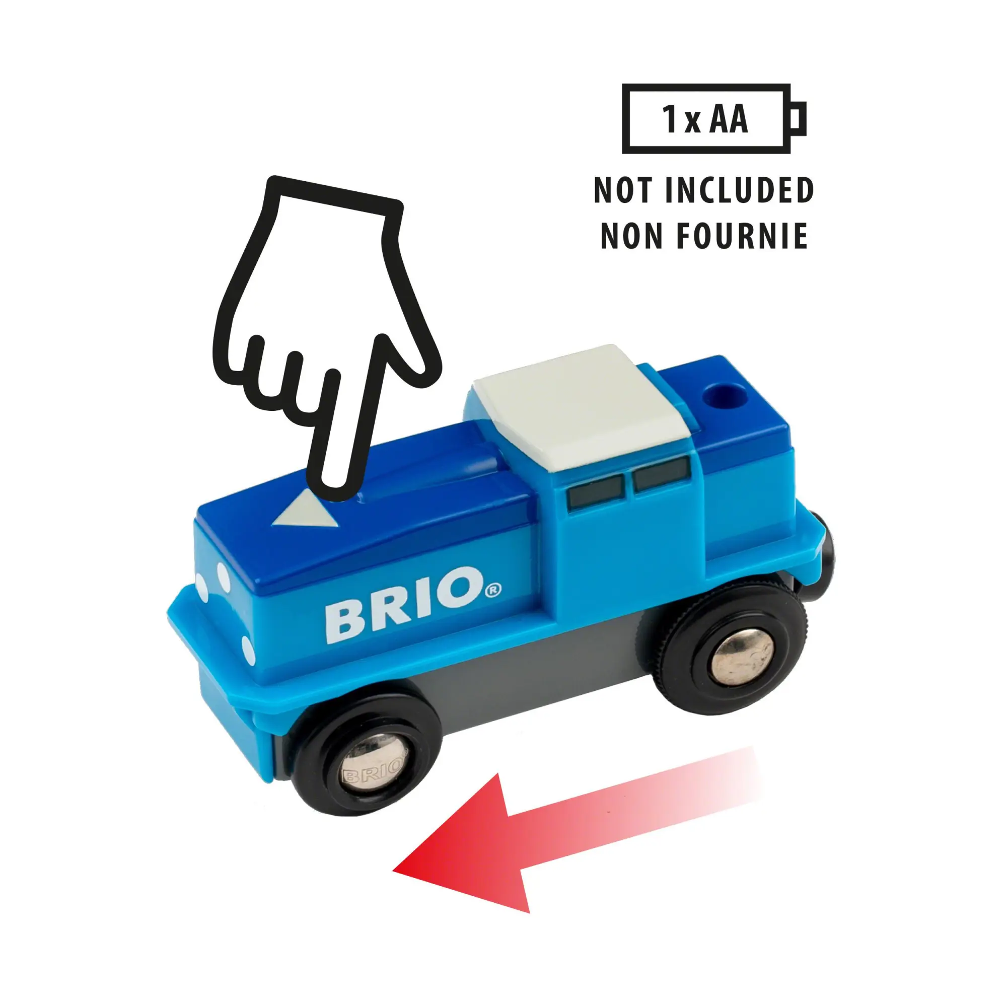 Bild: 7312350331301 | Blaue Batterie Frachtlok | Spiel | World | Deutsch | 2020 | BRIO AB