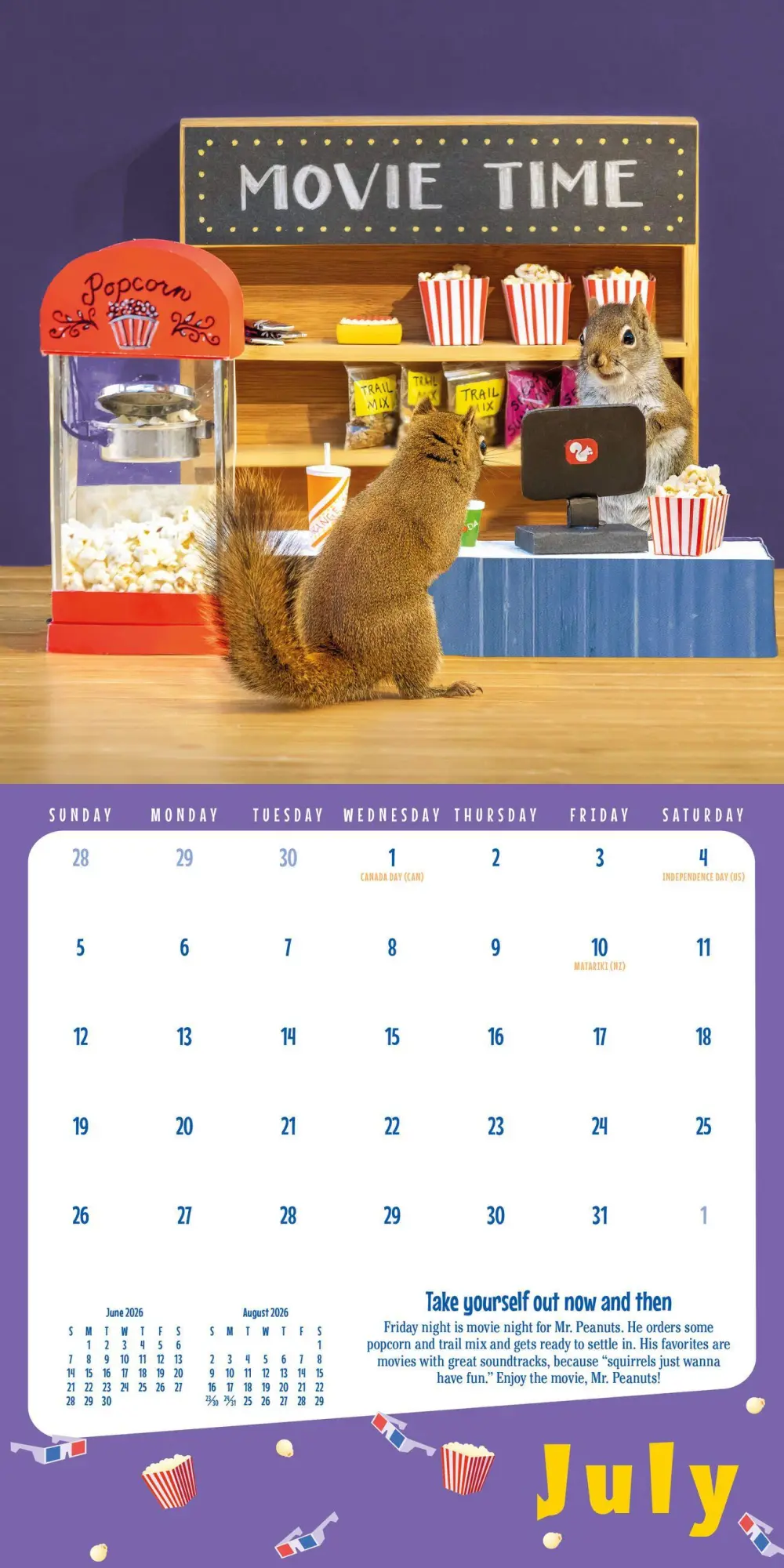 Bild: 9781523531301 | Secret Life of Squirrels Mini Wall Calendar 2026 | Nancy Rose (u. a.)