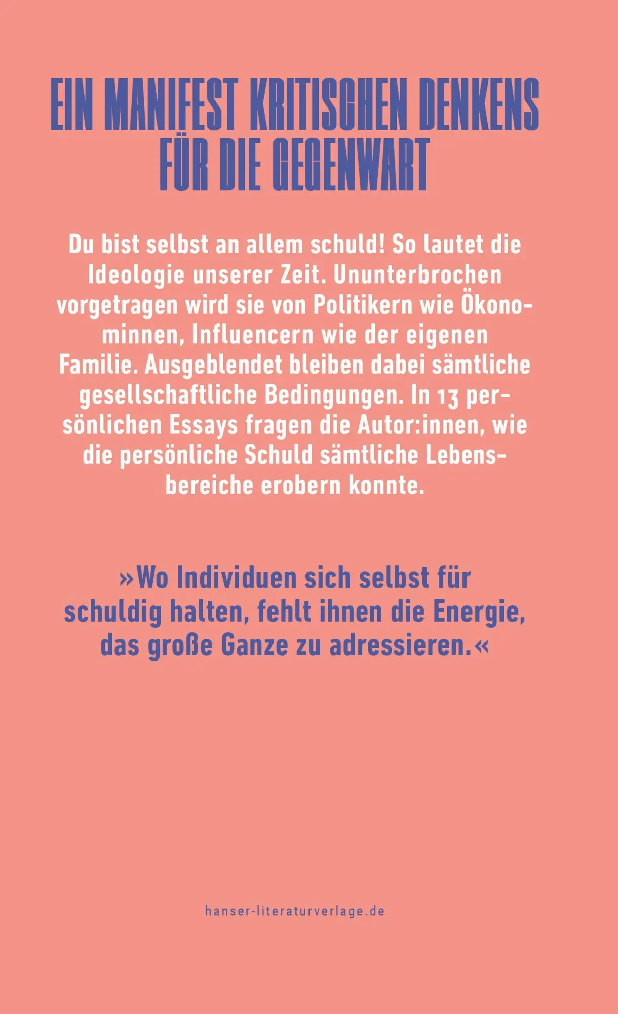 Bild: 9783446281301 | Selbst schuld! | Wolfgang M. Schmitt (u. a.) | Buch | 256 S. | Deutsch