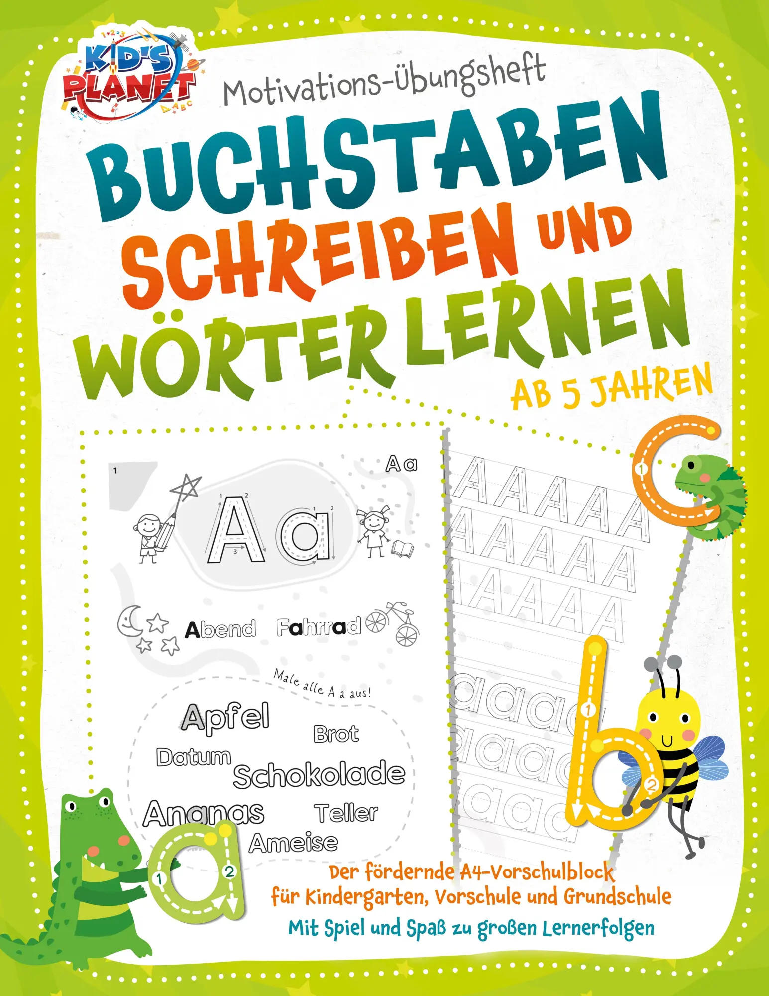 Cover: 9783989351301 | Motivations-Übungsheft - Buchstaben schreiben und Wörter lernen ab...
