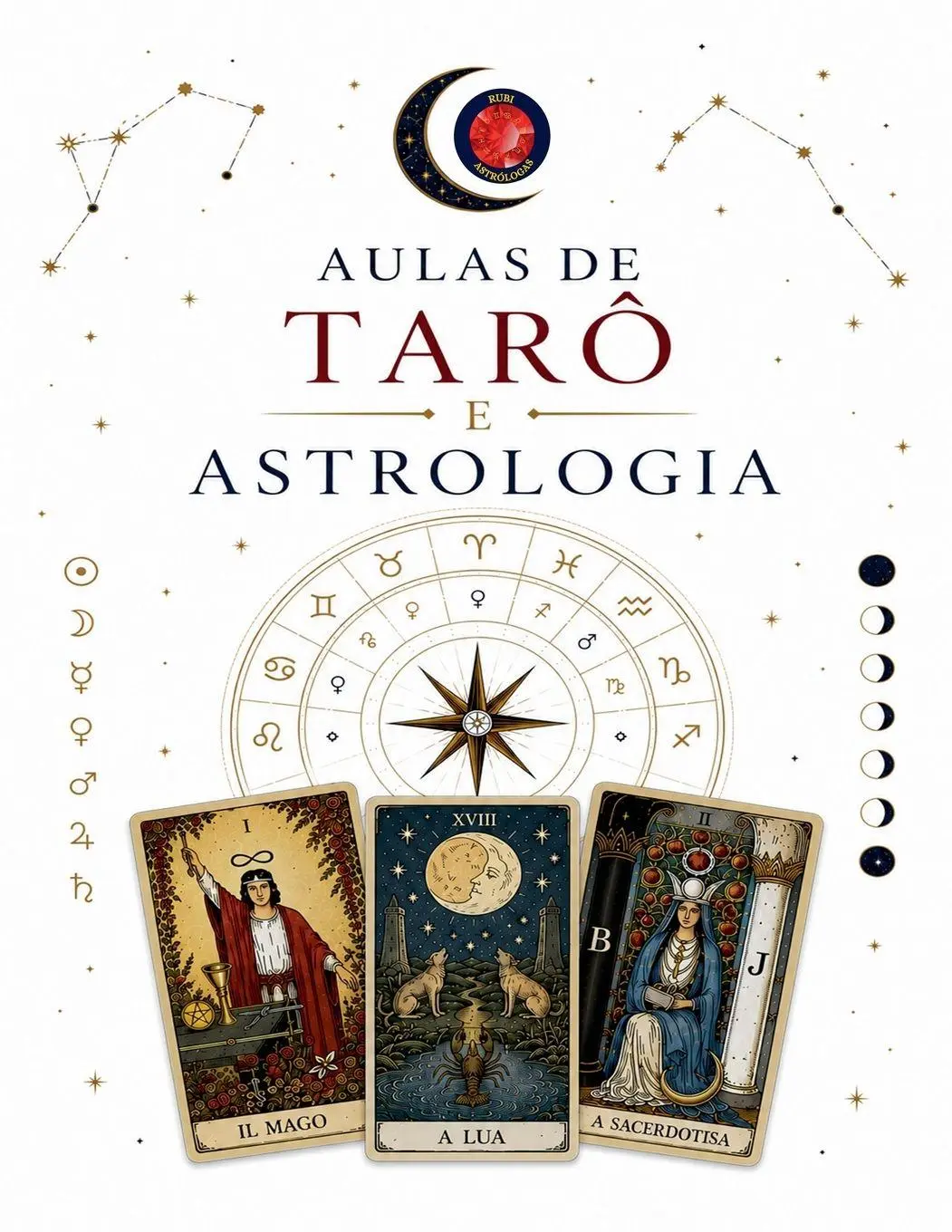 Cover: 9798215481301 | Aulas de Tarô e Astrologia | Angeline Rubi and Alina A. Rubi | Buch
