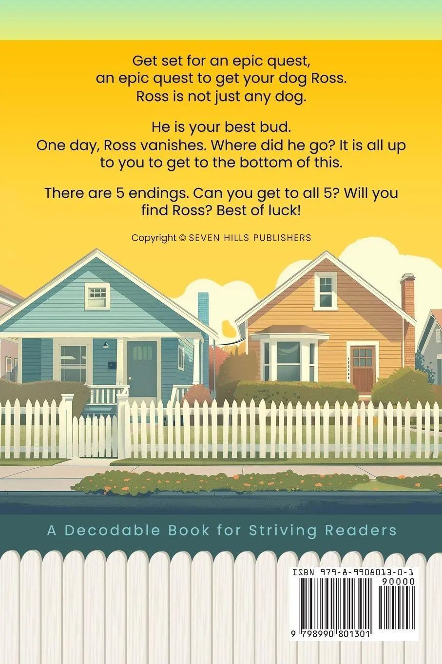 Rückseite: 9798990801301 | Lost Ross | Decodable Book for Striving Readers and Kids with Dyslexia