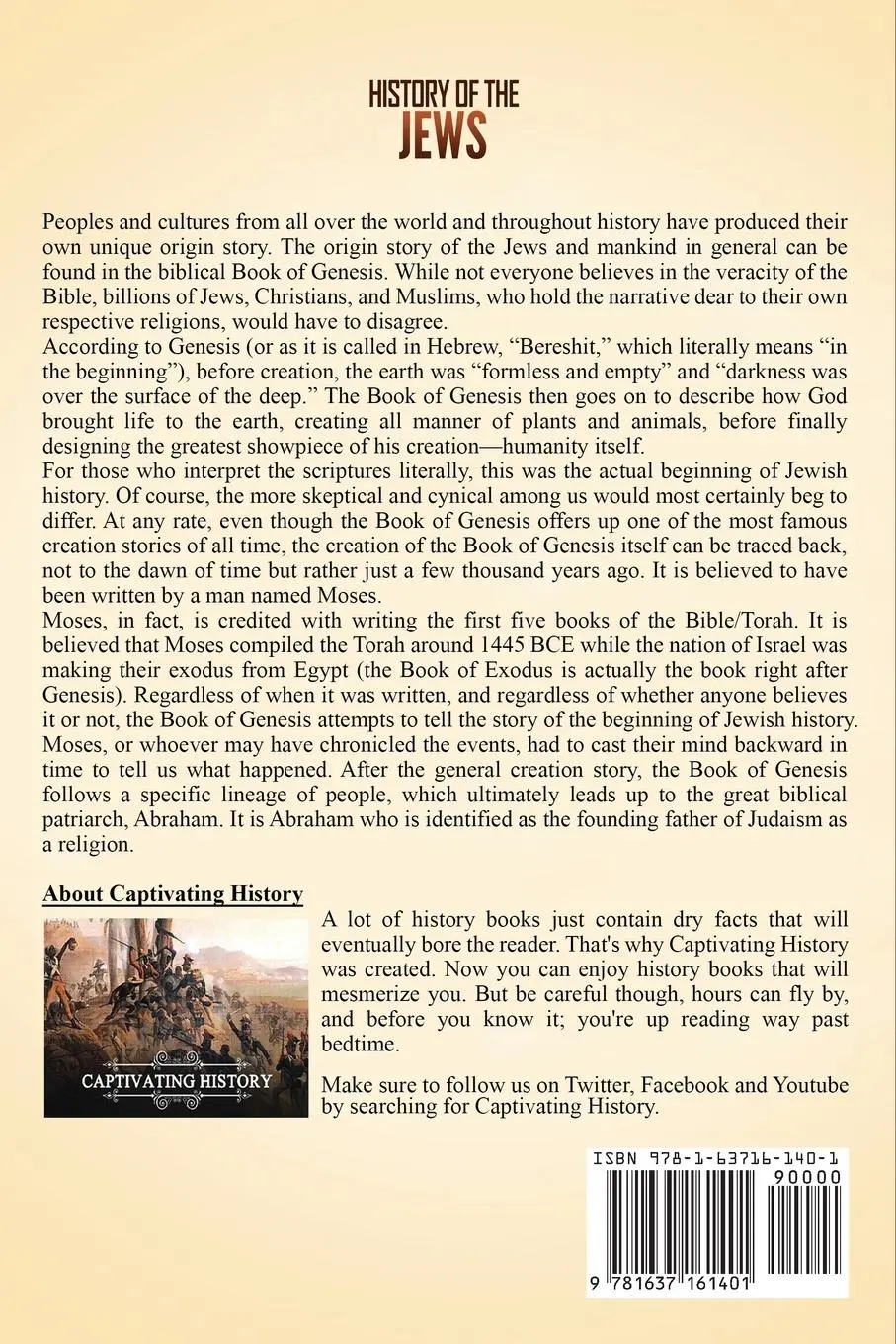 Rückseite: 9781637161401 | History of the Jews | Captivating History | Taschenbuch | Englisch