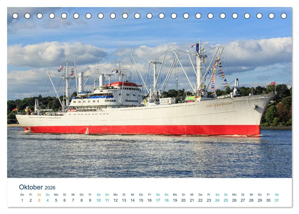 Bild: 9783457471401 | Schiffe gucken im Hamburger Hafen (Tischkalender 2026 DIN A5 quer),...