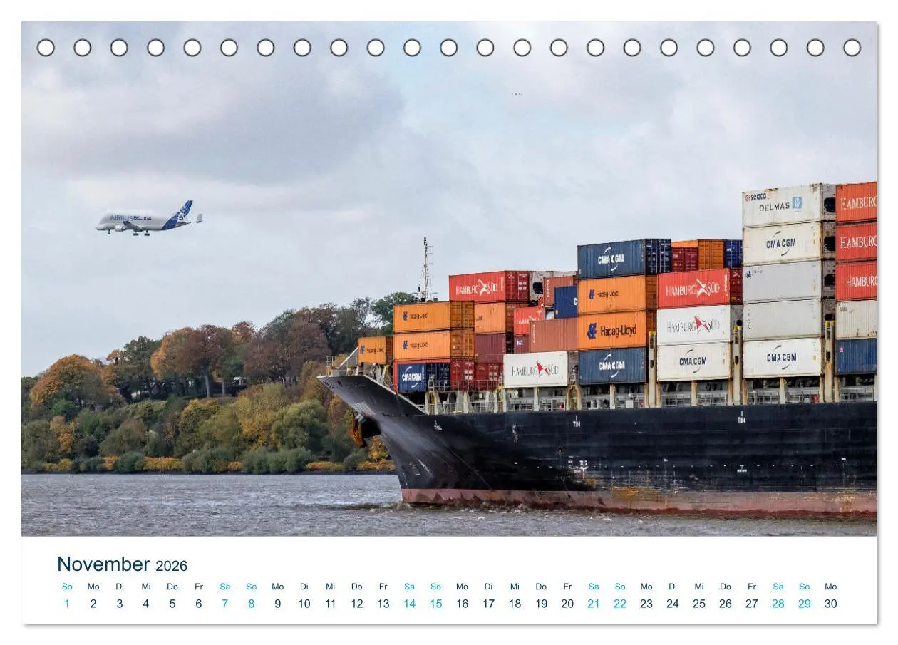 Bild: 9783457471401 | Schiffe gucken im Hamburger Hafen (Tischkalender 2026 DIN A5 quer),...