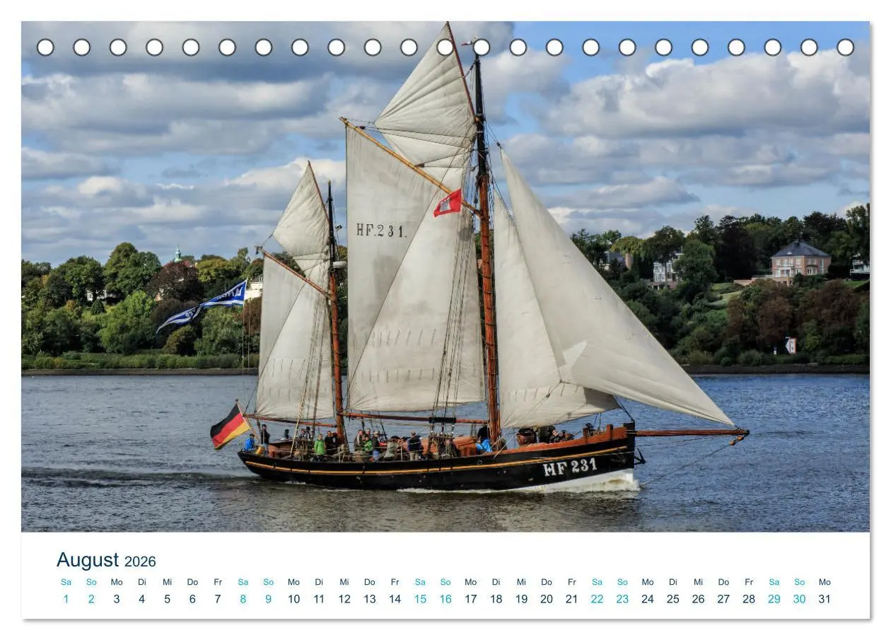 Bild: 9783457471401 | Schiffe gucken im Hamburger Hafen (Tischkalender 2026 DIN A5 quer),...