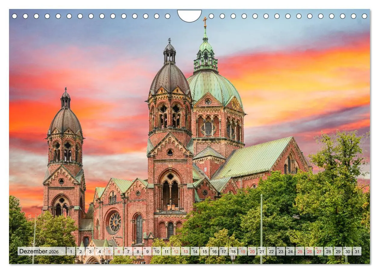 Bild: 9783457781401 | München Impressionen (Wandkalender 2026 DIN A4 quer), CALVENDO...