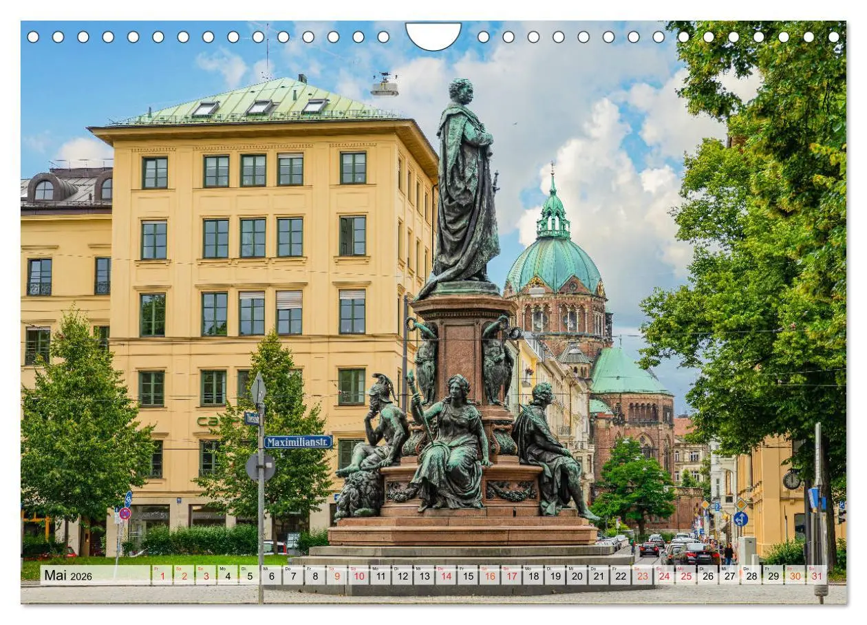 Bild: 9783457781401 | München Impressionen (Wandkalender 2026 DIN A4 quer), CALVENDO...