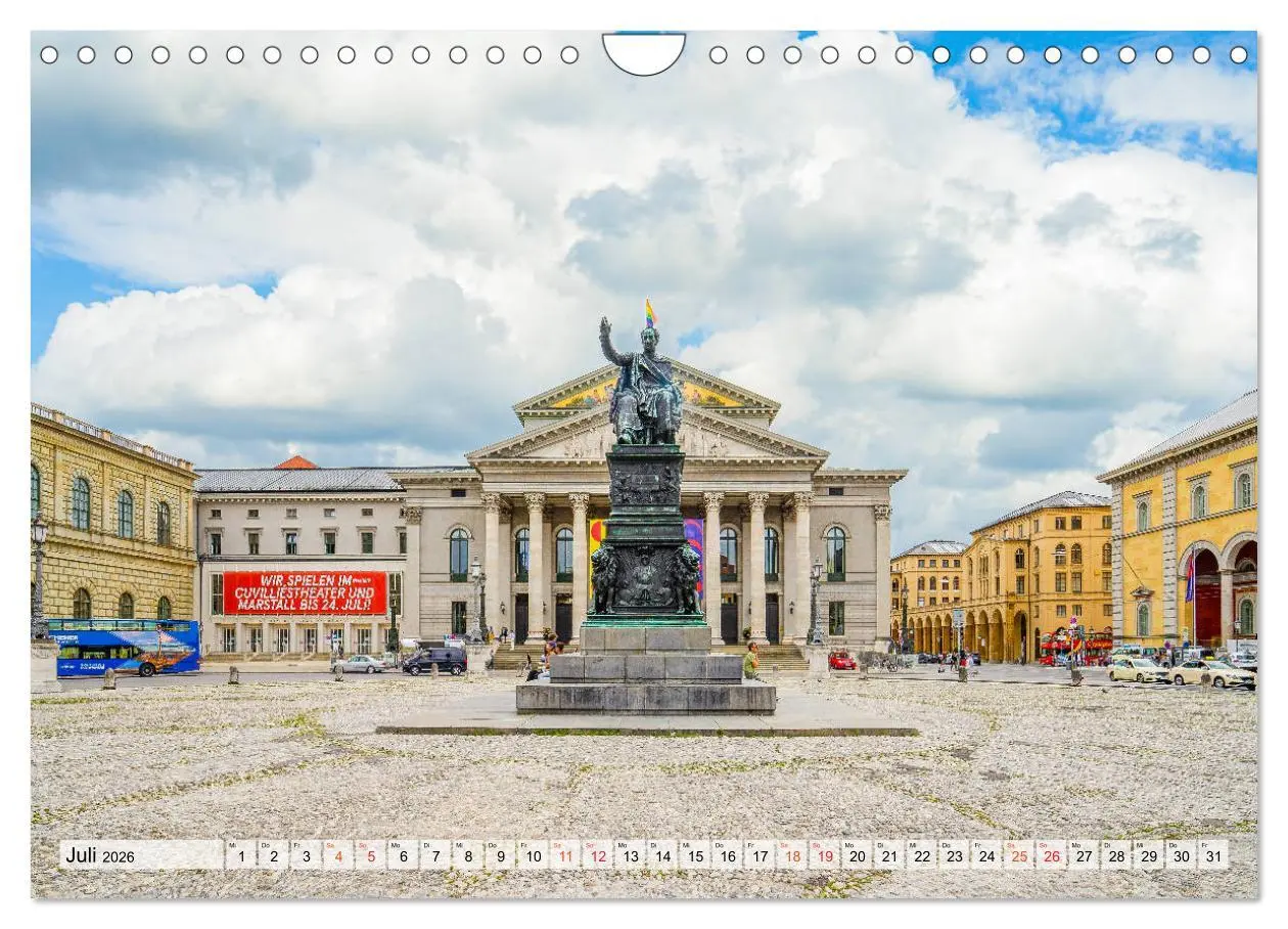 Bild: 9783457781401 | München Impressionen (Wandkalender 2026 DIN A4 quer), CALVENDO...