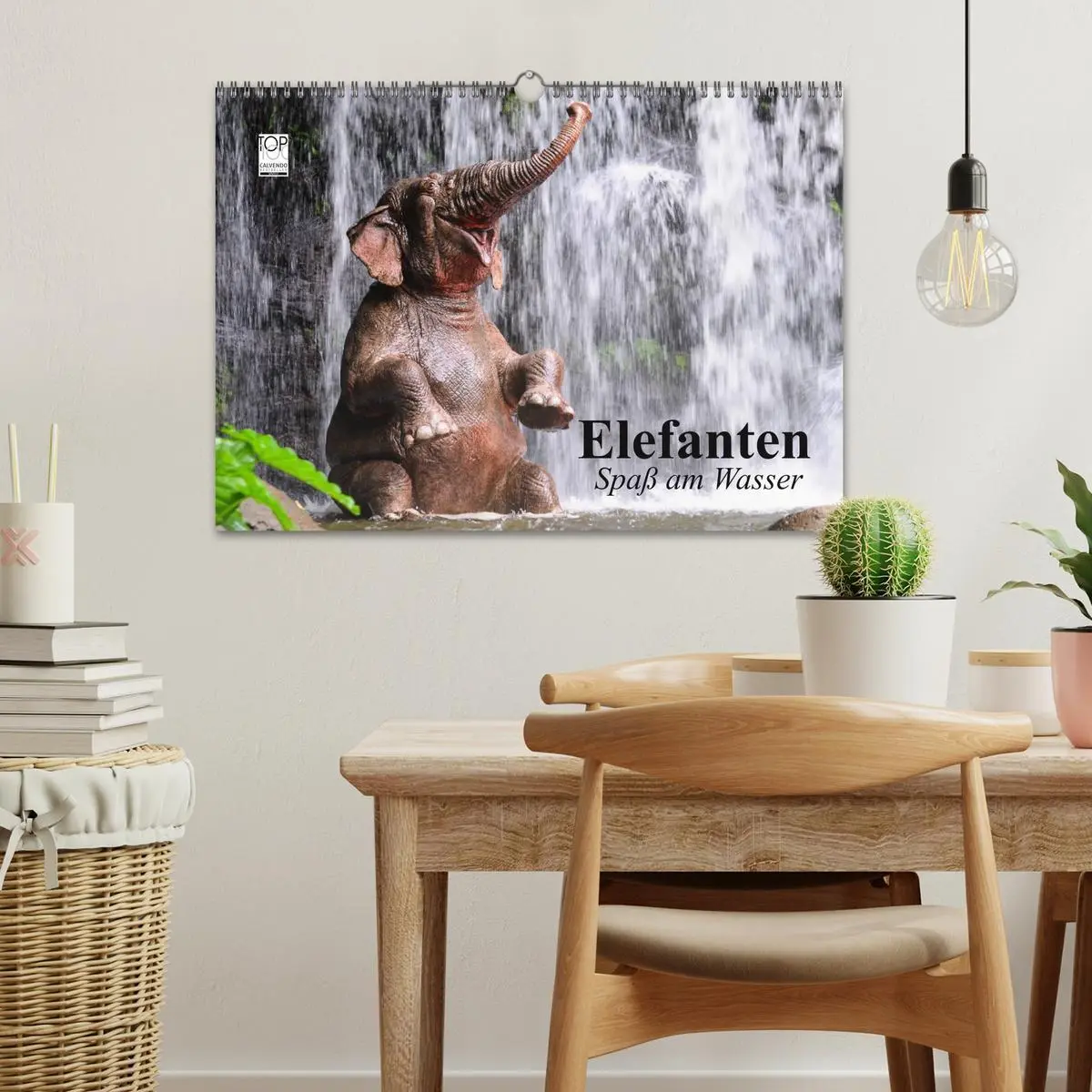 Bild: 9783516011401 | Elefanten. Spaß am Wasser (Wandkalender 2026 DIN A3 quer), CALVENDO...