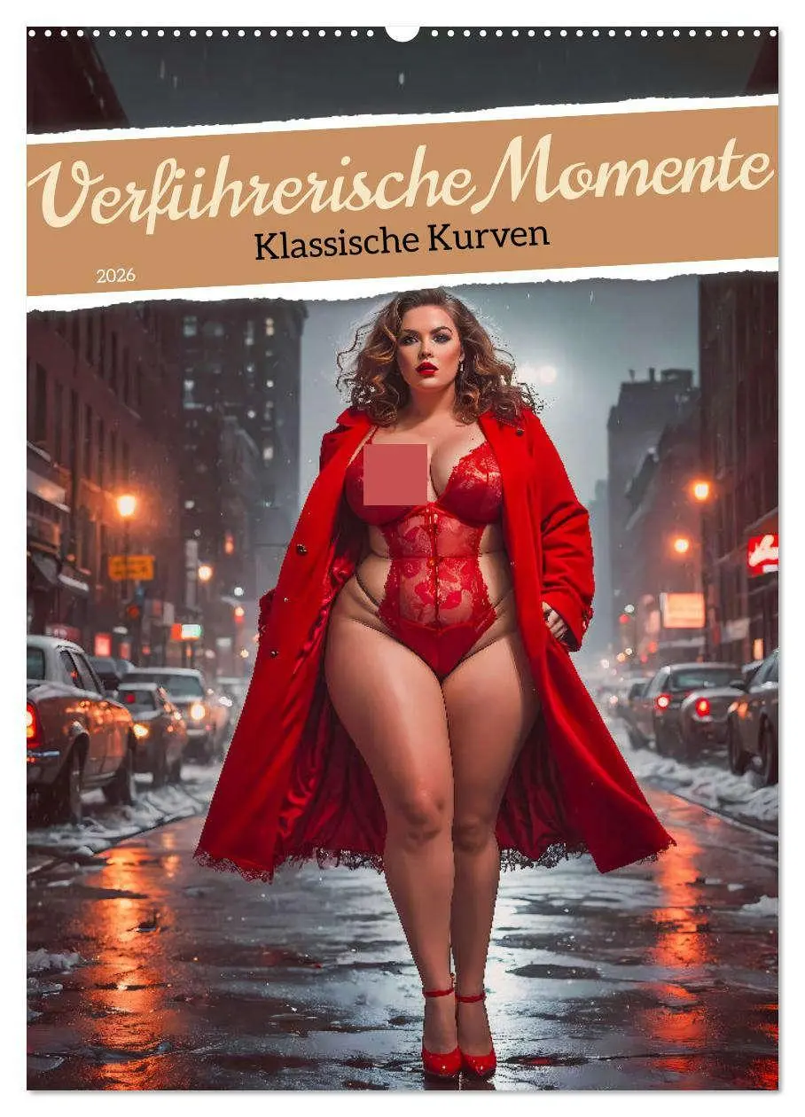 Cover: 9783516251401 | Verführerische Momente - Klassische Kurven (Wandkalender 2026 DIN...