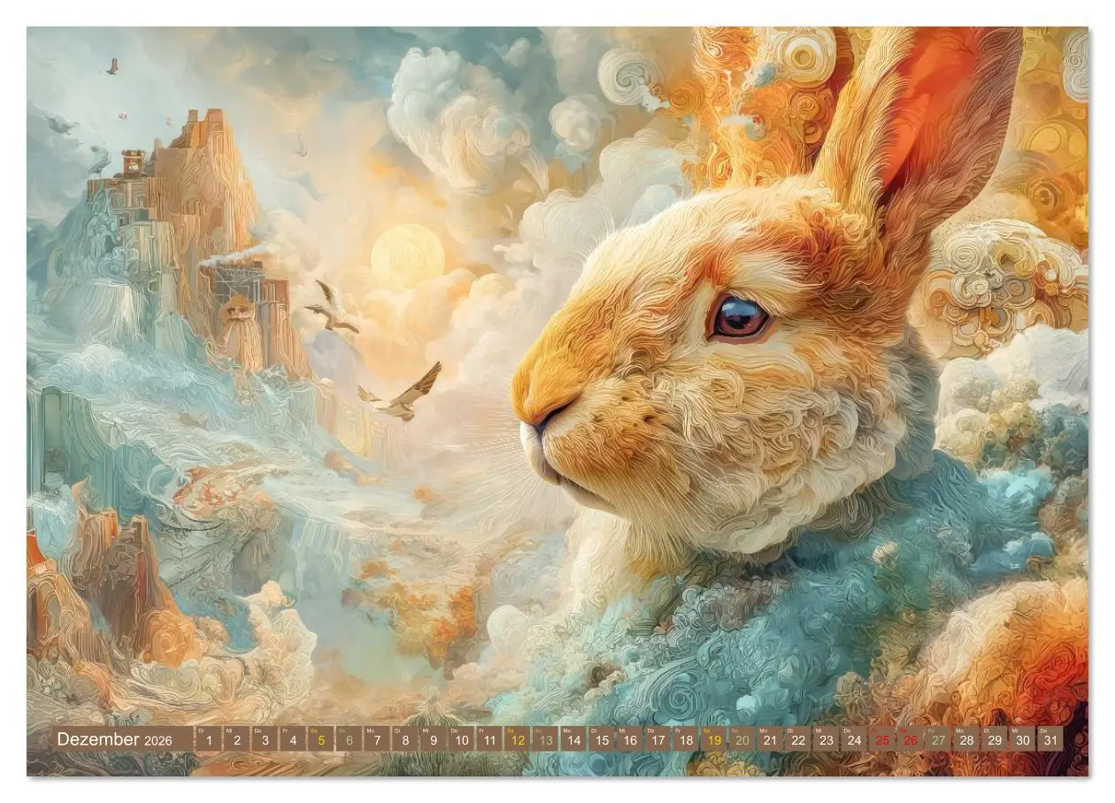 Bild: 9783516631401 | Tiere - Im surrealen Garten der Träume (Wandkalender 2026 DIN A3...