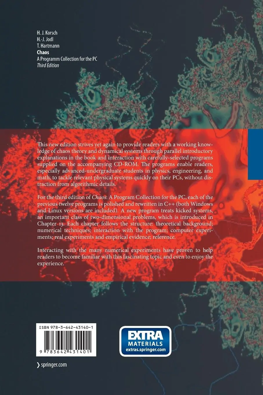 Rückseite: 9783642431401 | Chaos | A Program Collection for the PC | Hans Jürgen Korsch (u. a.)