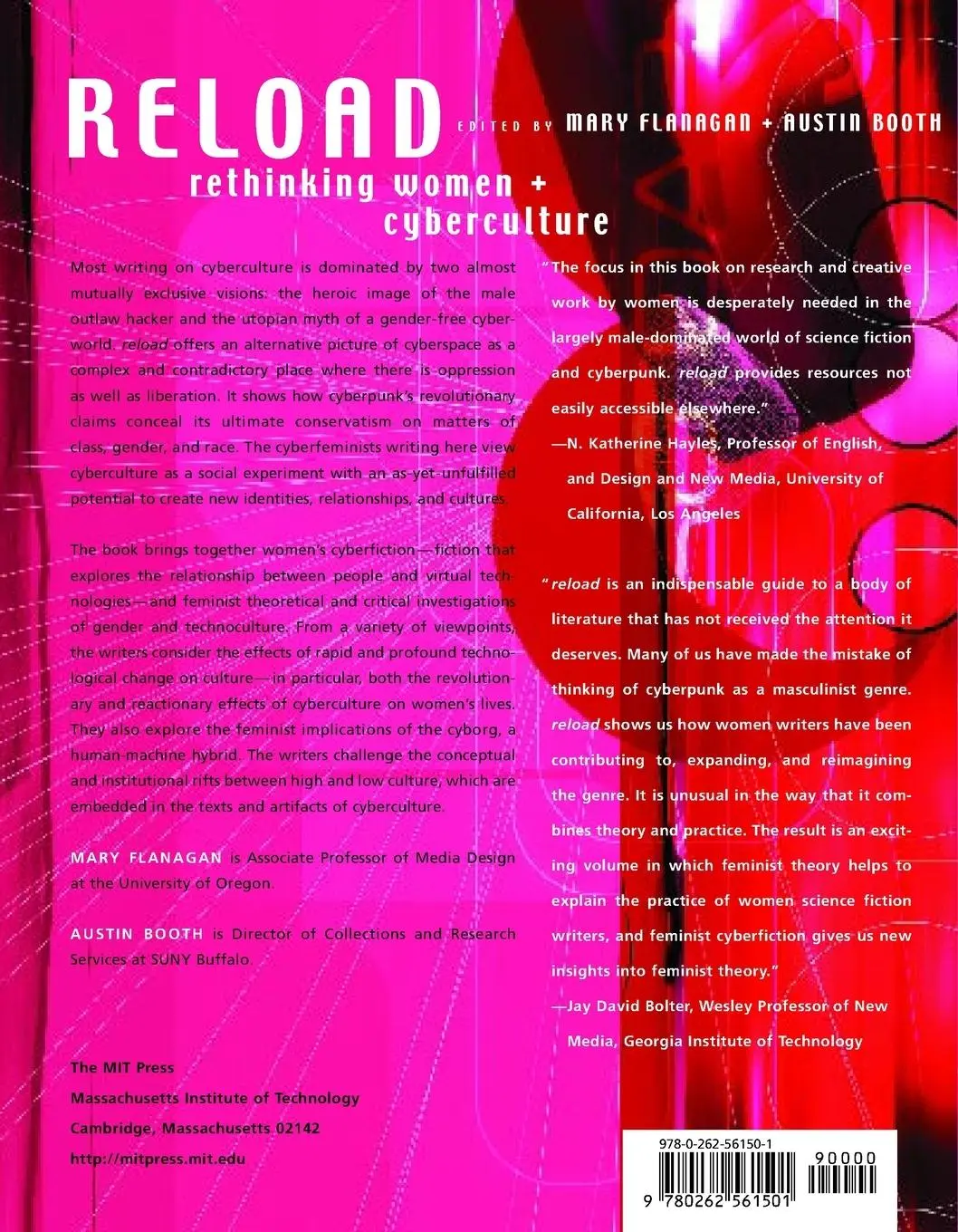 Rückseite: 9780262561501 | Reload | Rethinking Women + Cyberculture | Mary Flanagan (u. a.)