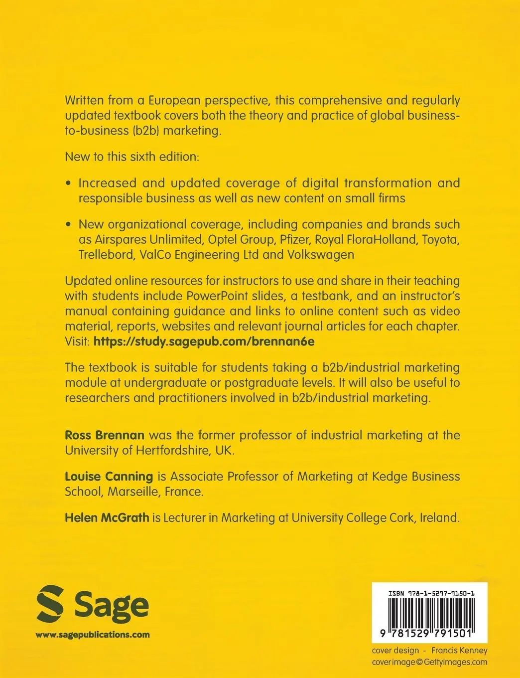 Rückseite: 9781529791501 | Business-to-Business Marketing | Ross Brennan (u. a.) | Taschenbuch