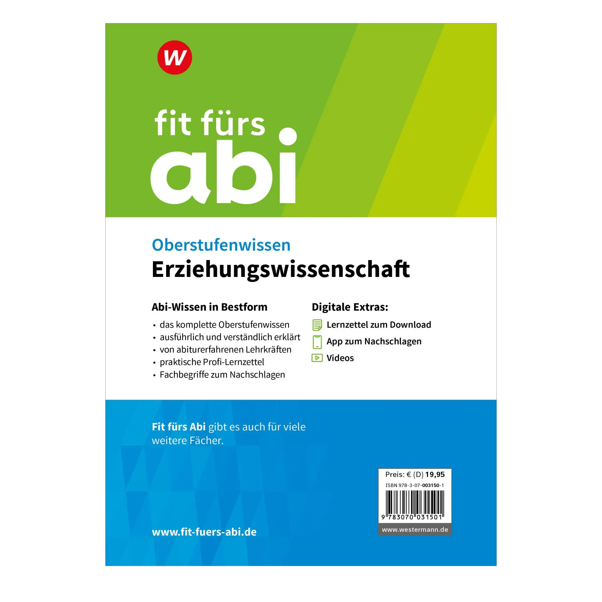 Bild: 9783070031501 | Fit fürs Abi. Oberstufenwissen Erziehungswissenschaft | Taschenbuch