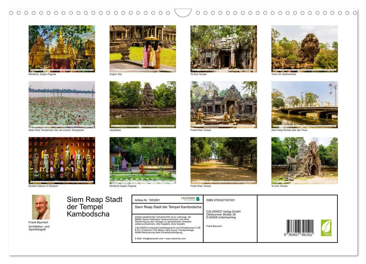 Bild: 9783457391501 | Siem Reap Stadt der Tempel Kambodscha (Wandkalender 2026 DIN A3...