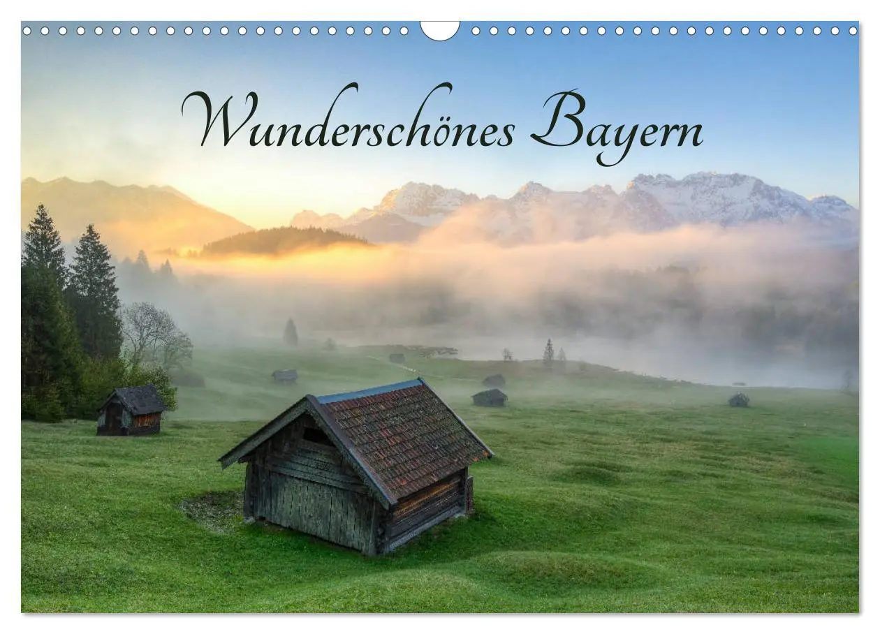 Cover: 9783457771501 | Wunderschönes Bayern (Wandkalender 2026 DIN A3 quer), CALVENDO...