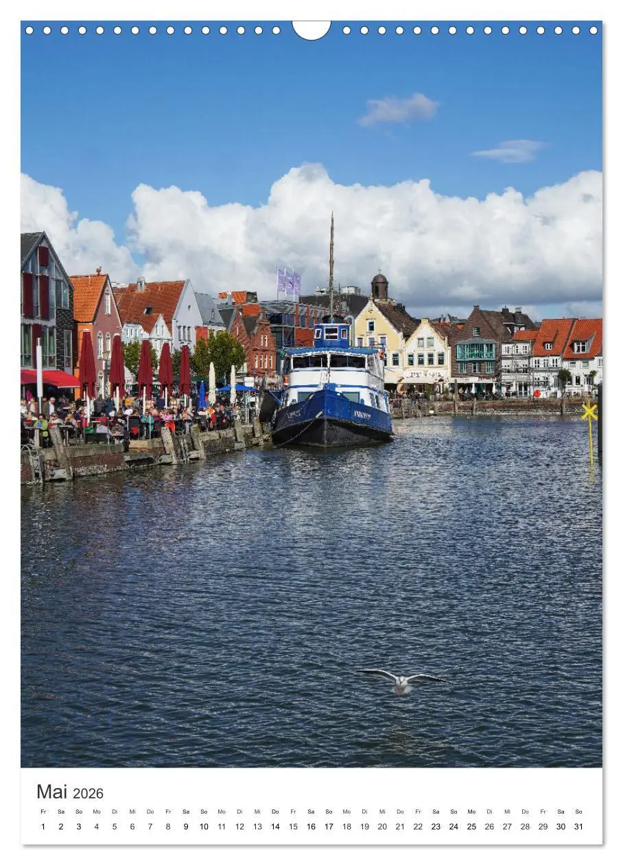 Bild: 9783516241501 | Husum - graue Stadt am Meer (Wandkalender 2026 DIN A3 hoch),...