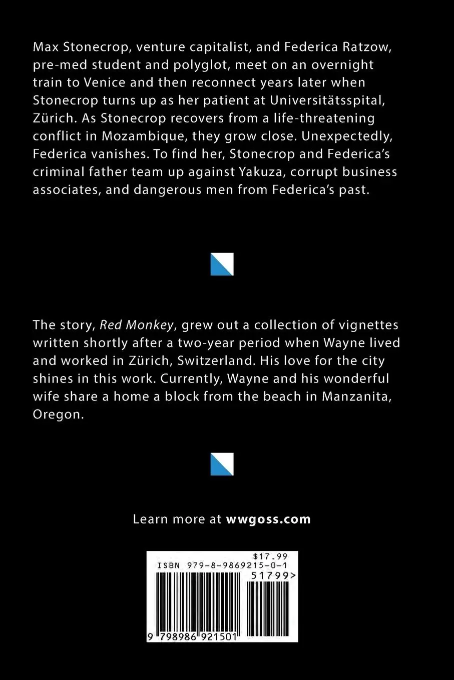 Rückseite: 9798986921501 | RED MONKEY | W W Goss | Taschenbuch | Englisch | 2023 | wwgoss