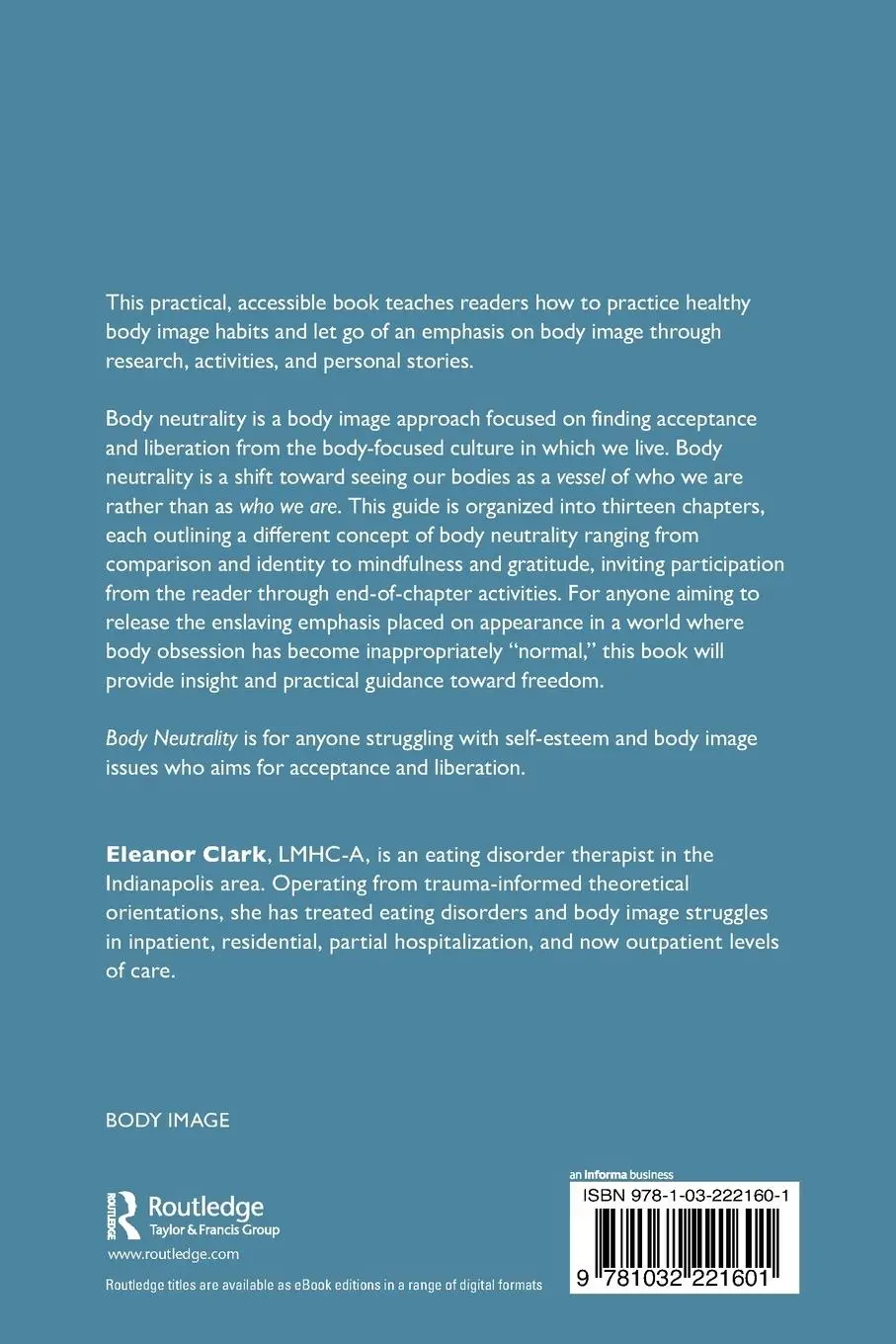 Rückseite: 9781032221601 | Body Neutrality | Eleanor Clark | Taschenbuch | Englisch | 2022