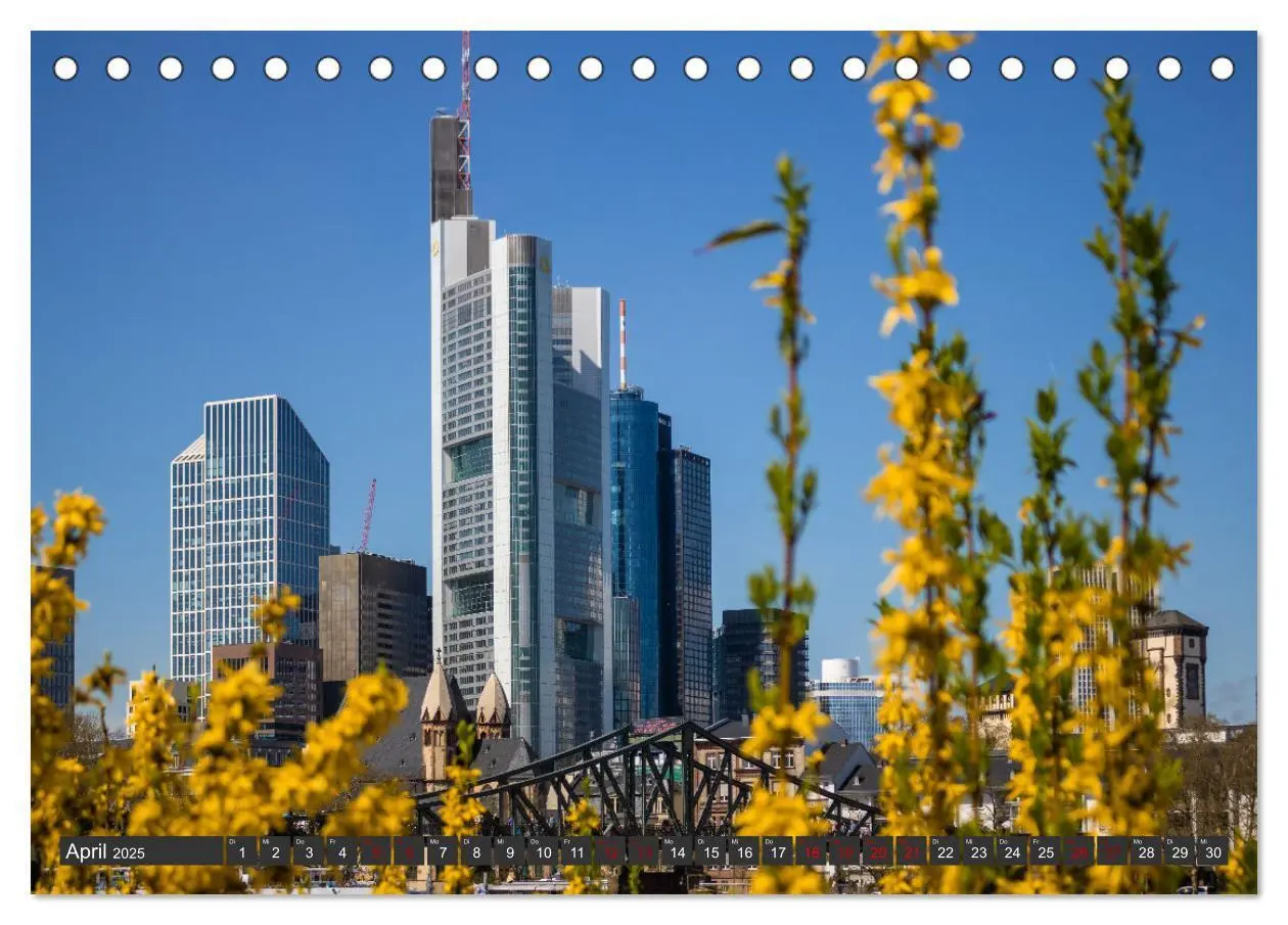 Bild: 9783383891601 | Frankfurts schönste Orte (Tischkalender 2025 DIN A5 quer), CALVENDO...