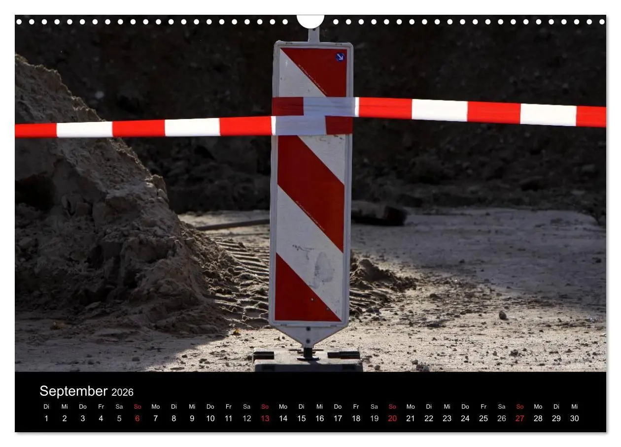Bild: 9783516231601 | Baustellen (Wandkalender 2026 DIN A3 quer), CALVENDO Monatskalender