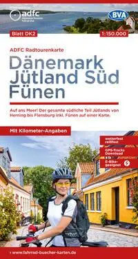 Cover: 9783969901601 | ADFC-Radtourenkarte DK2 Dänemark/Jütland Süd/ Fünen 1:150.000,...