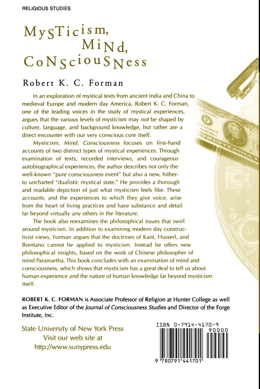 Rückseite: 9780791441701 | Mysticism, Mind, Consciousness | Robert K. C. Forman | Taschenbuch