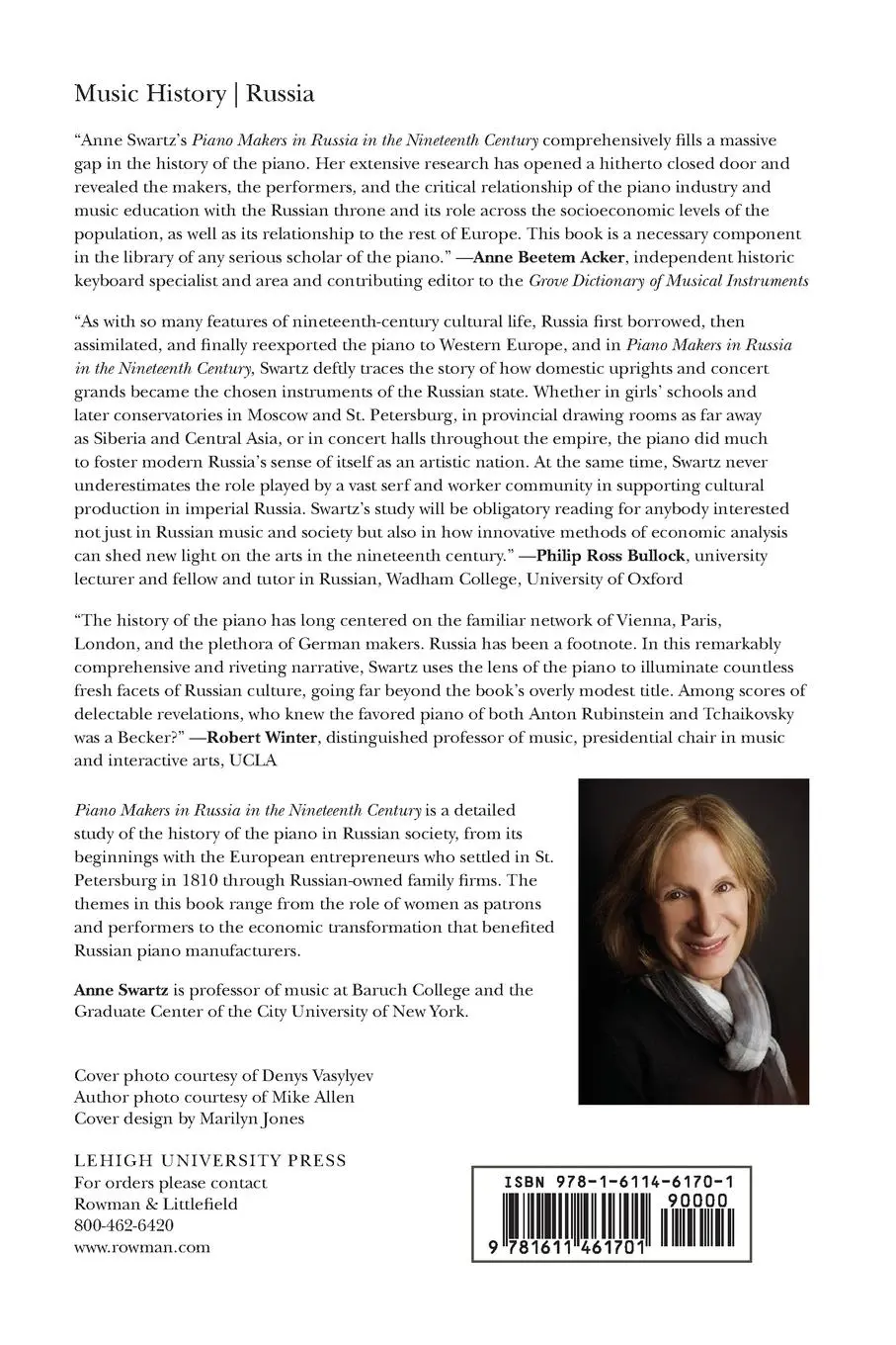 Rückseite: 9781611461701 | Piano Makers in Russia in the Nineteenth Century | Anne Swartz | Buch