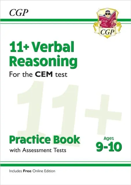 Cover: 9781789081701 | 11+ CEM Verbal Reasoning Practice Book &amp; Assessment Tests - Ages...
