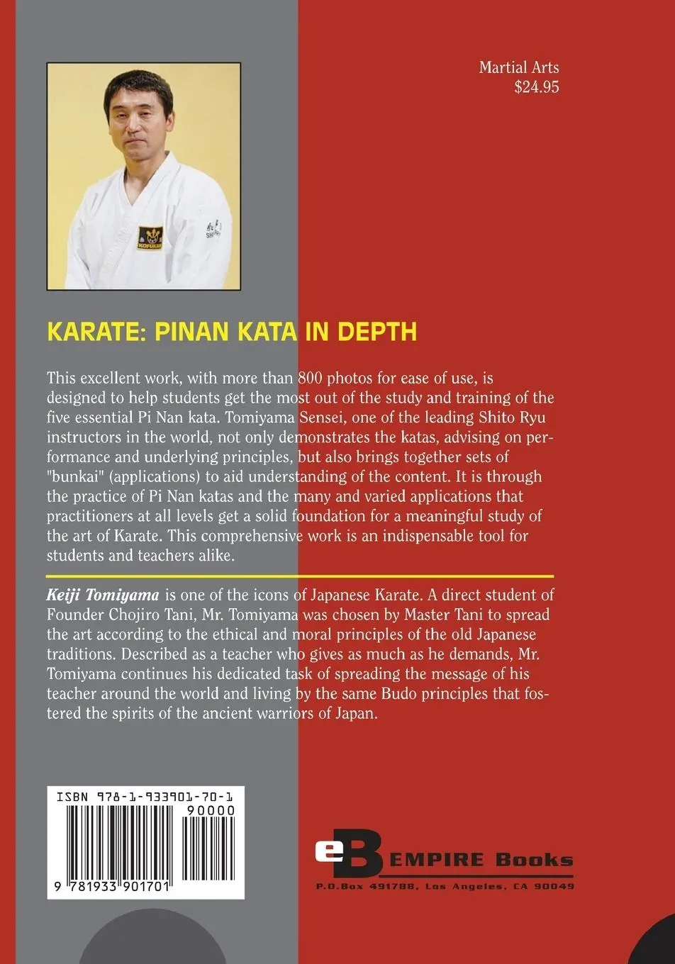 Rückseite: 9781933901701 | Karate | Pinan Katas in Depth | Keiji Tomiyama | Taschenbuch | 2006