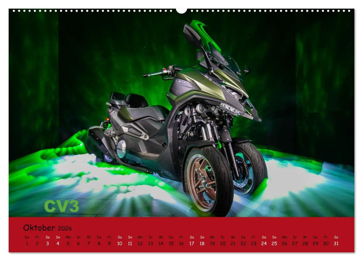 Bild: 9783457511701 | Roller Fieber (Wandkalender 2026 DIN A2 quer), CALVENDO Monatskalender